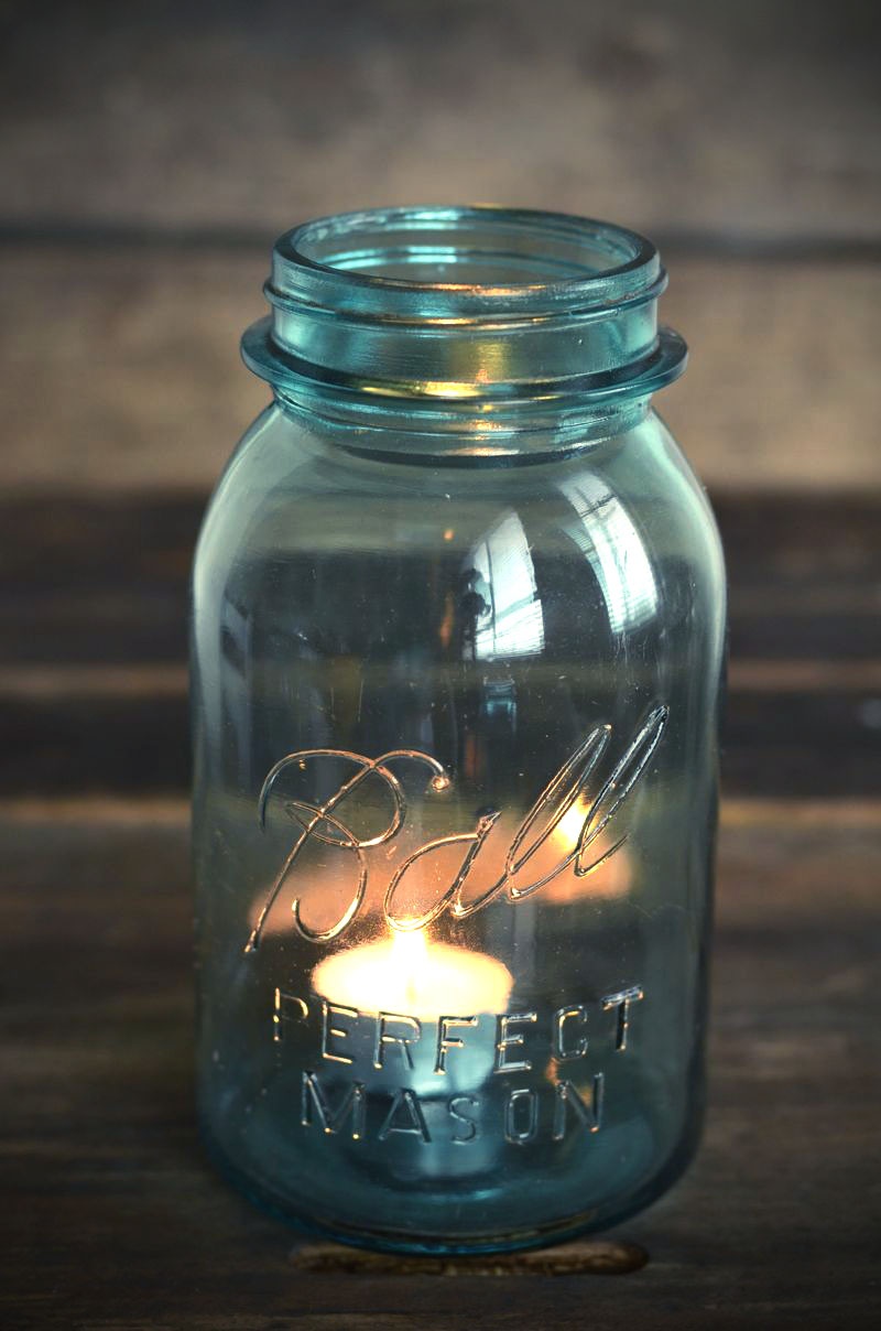 quart-blue-ball-mason-jar-with-candle